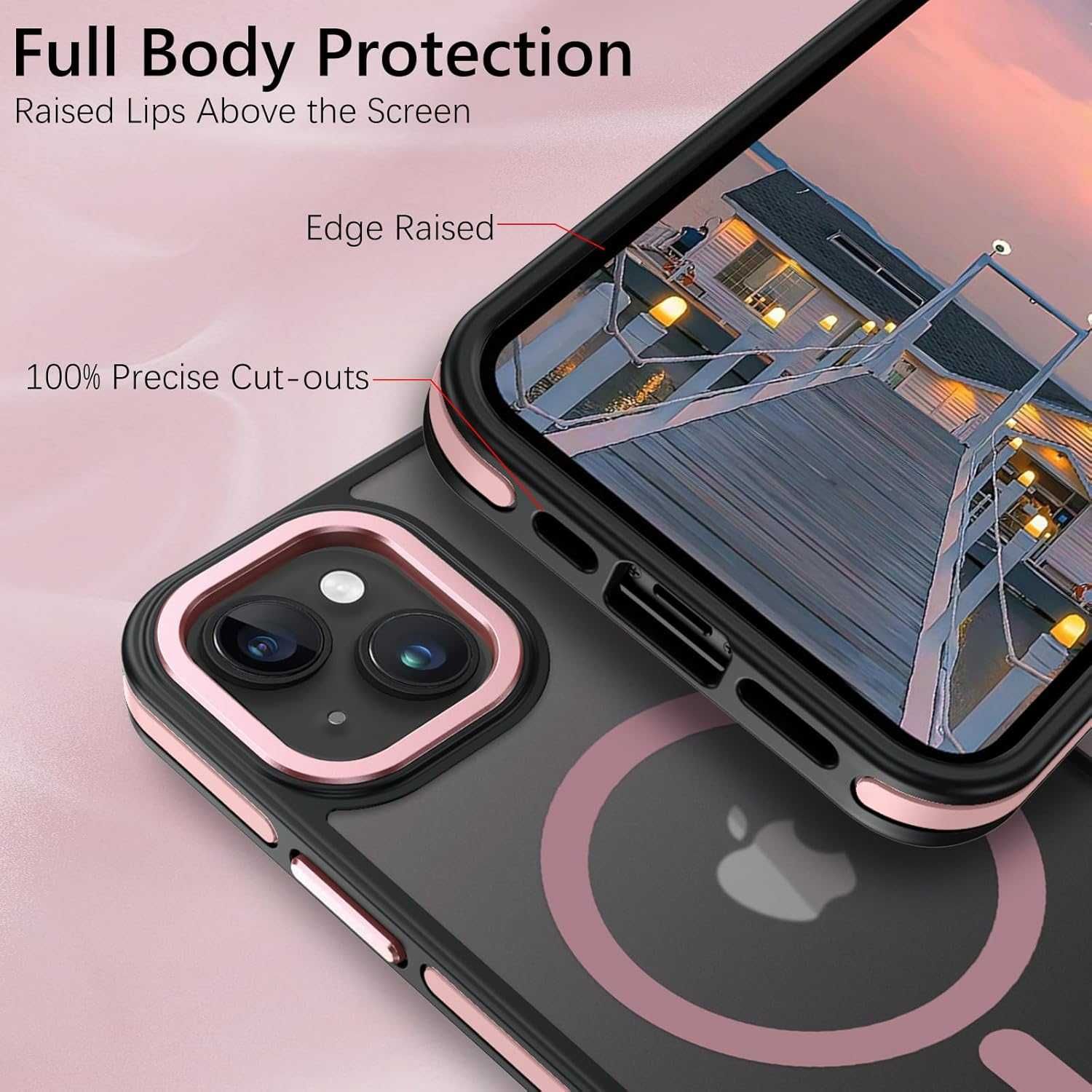 Etui plecki do iPhone 14 Plus przezroczyste kompatybilne z MagSafe