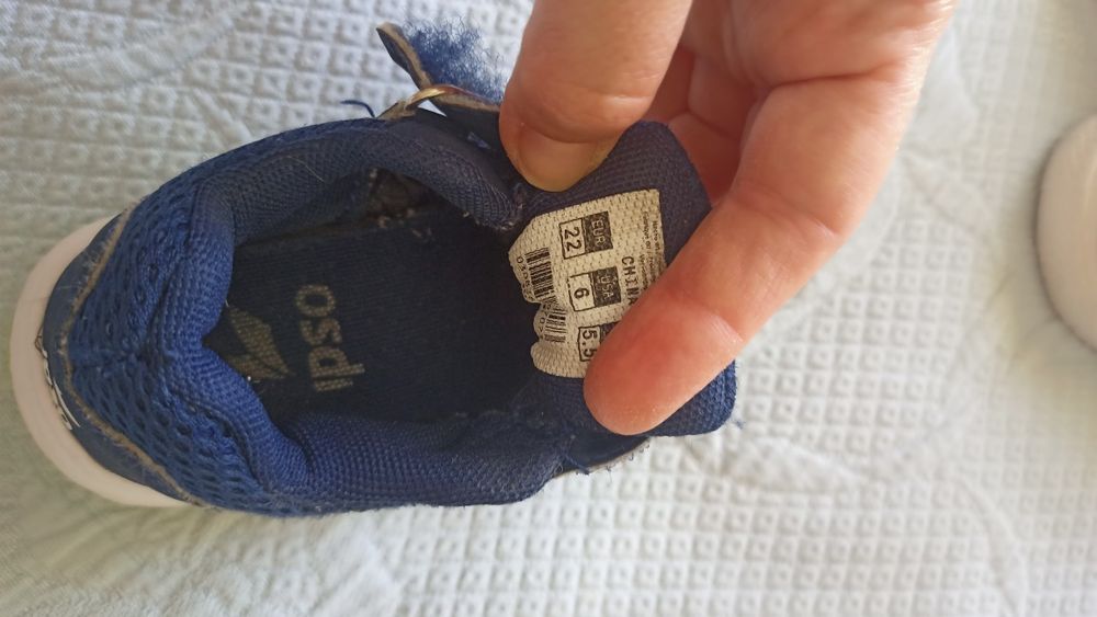 Conjunto sapatos bébé tamanho 21/22