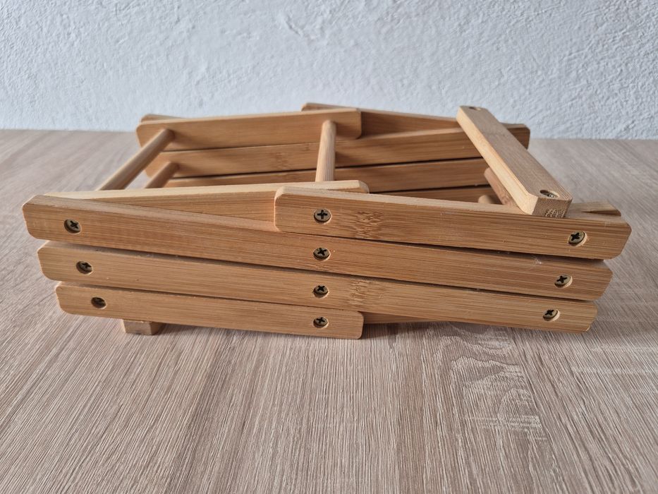 Stojak bambusowy na wino NOWY