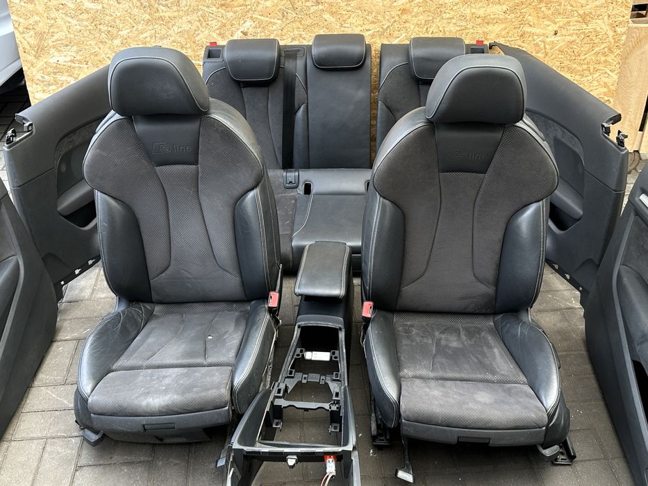 AUDI A3 8V 3D SLINE Fotele kanapa alcantara wnętrze S-LINE  hatchback