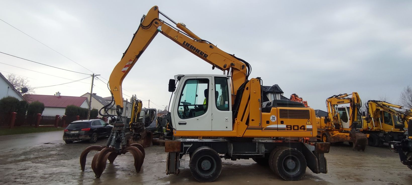 Koparka przeładunkowa Liebherr 904 fuchs 340 atlas cat do złomu
