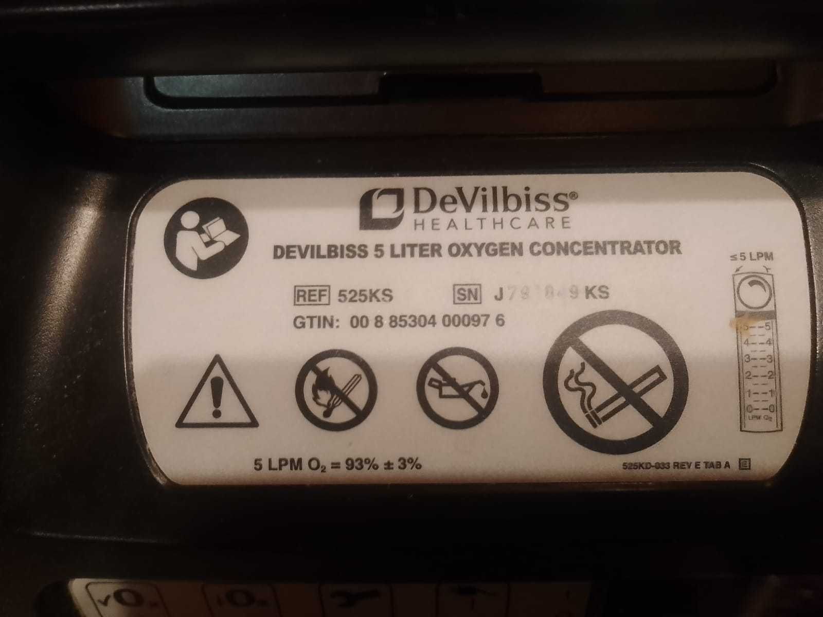Koncentrator tlenu DeVilbiss 525KS