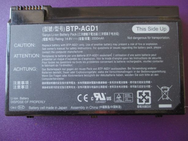 Bateria Acer/ Acer battery BTP-AGD1 14.8 V 2000mAh