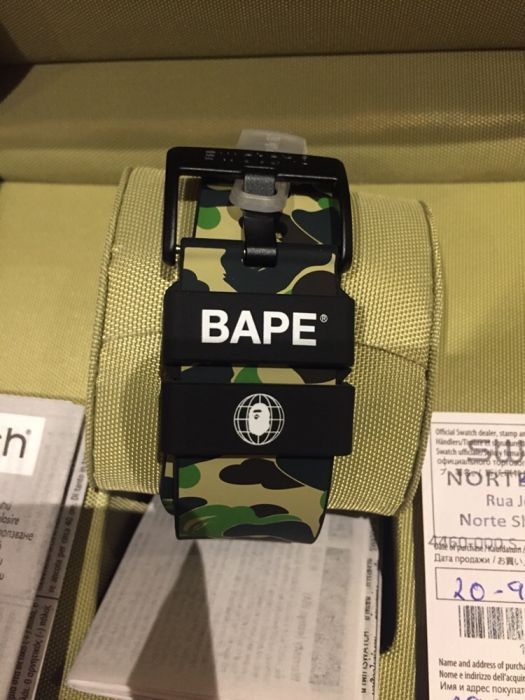Relógio Swatch Global World Japan A bathing ape BAPE BOLD Ed limitada