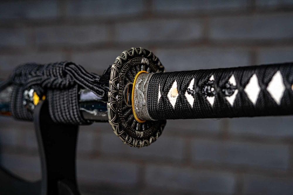 Miecz Samurajski Japońska Katana Stal Damasceńska Handmade Wa-Wa