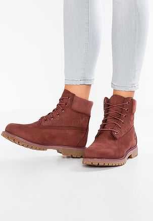 Timberland 6IN Premium Embossed - Śniegowce - bordowy 37