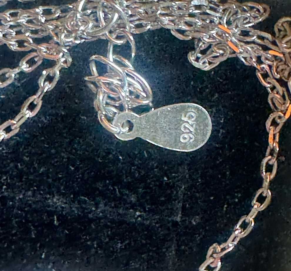 Chanel Srebro 925 srebrny łańcuszek naszyjnik kolia Chanelka cc