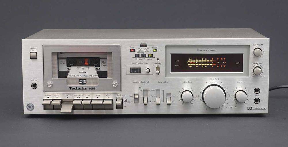 Technics RS-M63 касетний магнітофон (Японець, 3 голови)