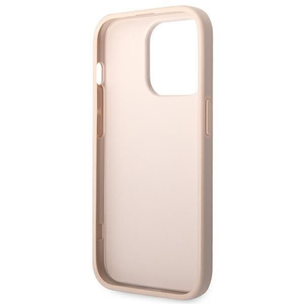 Pokrowiec iPhone 14 Pro Max Guess Różowy Hardcase 4G Metal Logo