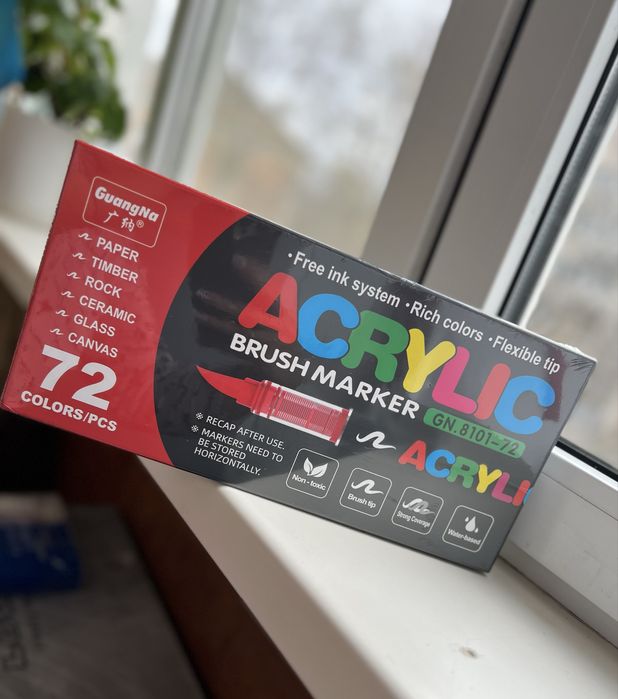 Акрилові маркери Guangna 72 шт.