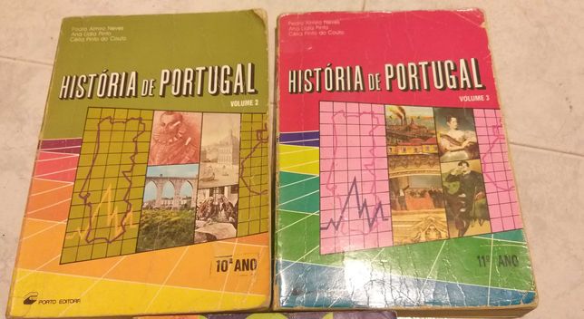 Livros Historia 10º, 11º e 12º anos Porto Editora vintage