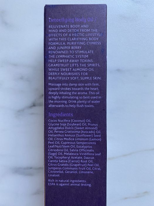 ESPA detoxifying body oil
