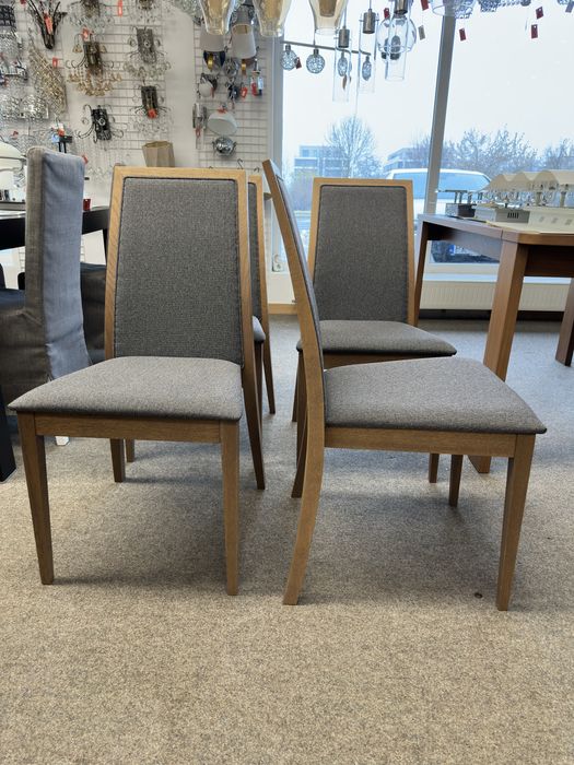 Nowe krzesla Paged brewno tkanina
