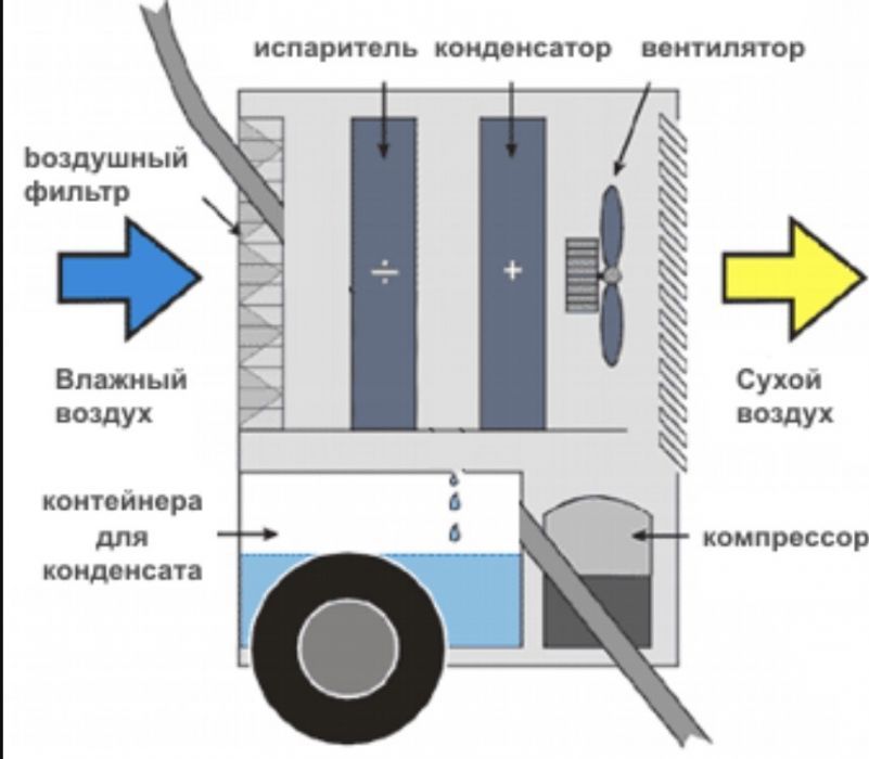 Осушувач повітря Оренда/Продаж Вологопоглинач оренда Осушитель воздуха