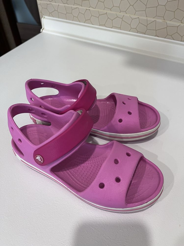 Босоножки crocs на девочку, пр стельке 20 см