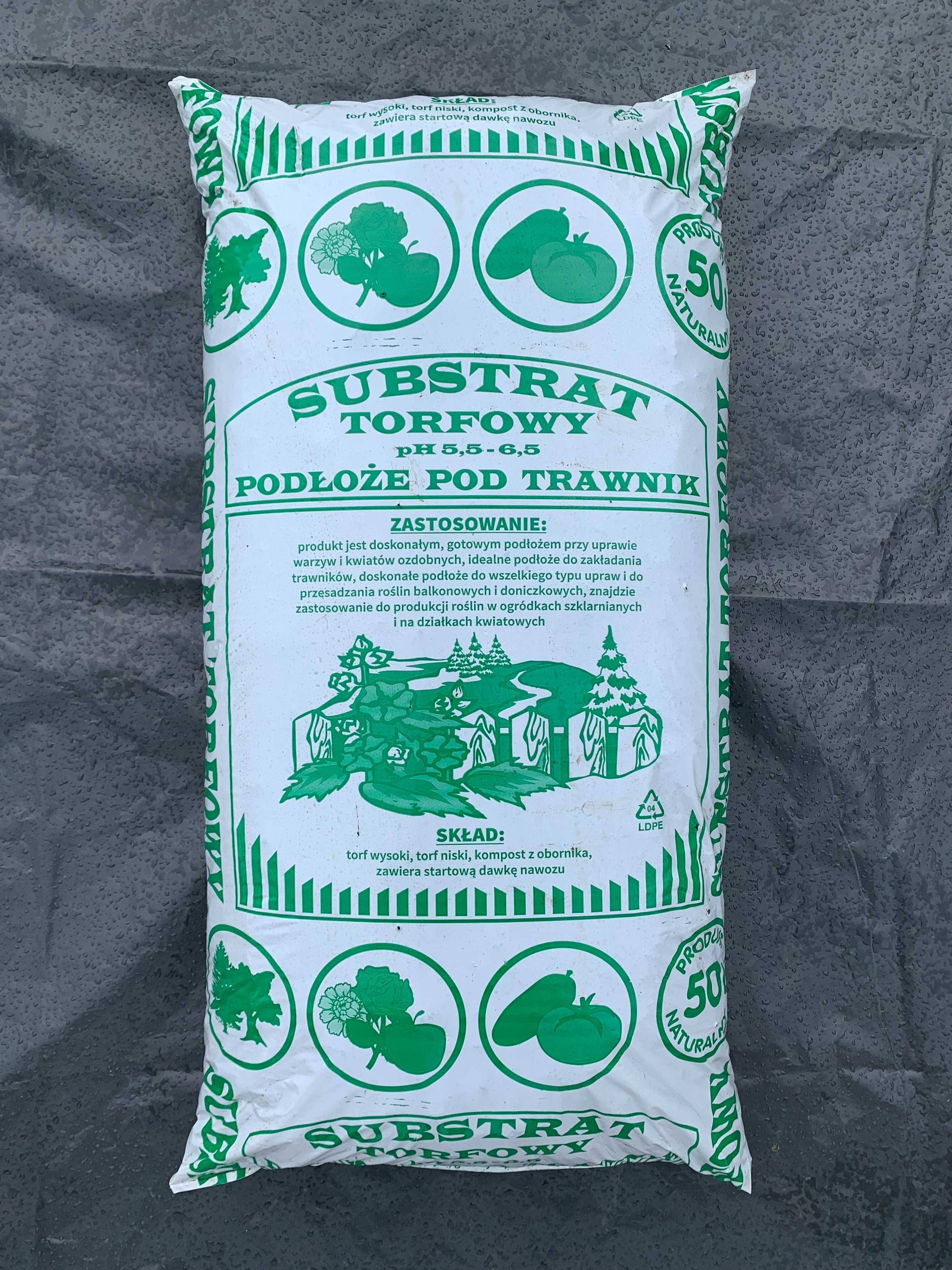 Torf kwaśny/odkwaszony/substrat 50litrów Białystok