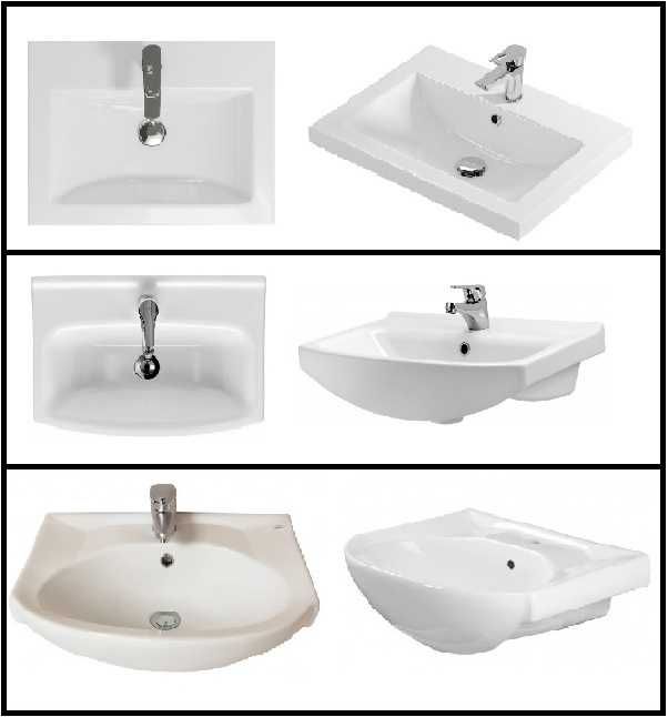 Керамічна раковина Церсаніт у комплекті з тумбою високої якості.
