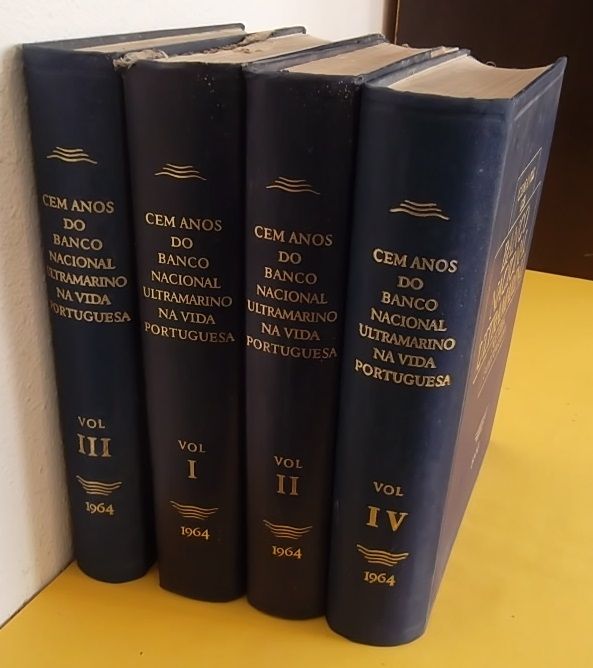 Cem Anos do Banco Nacional Ultramarino 4 volumes