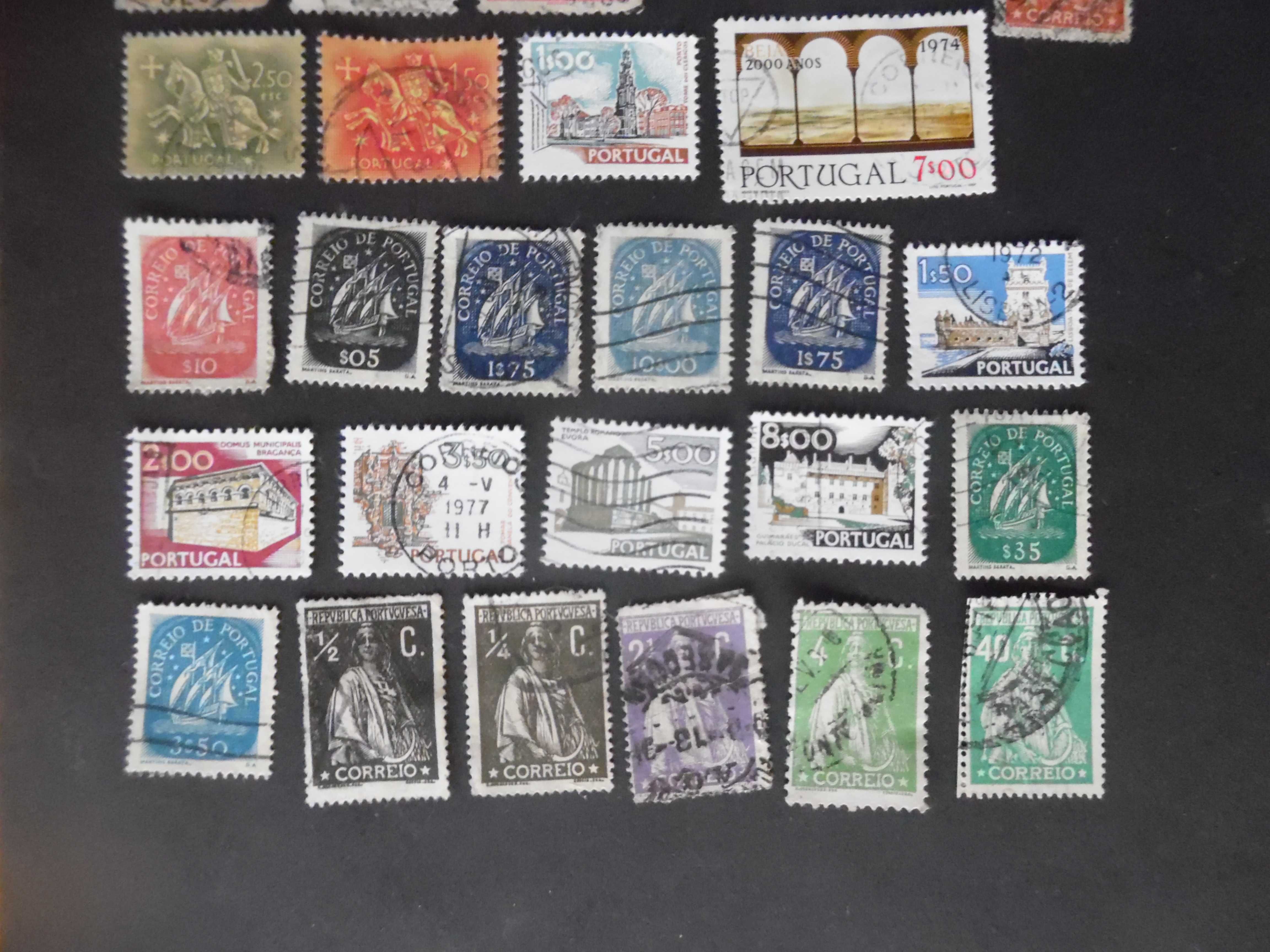 Selos Portugal 1876/1930-Lote de selos Clássicos (alguns c/ defeitos)