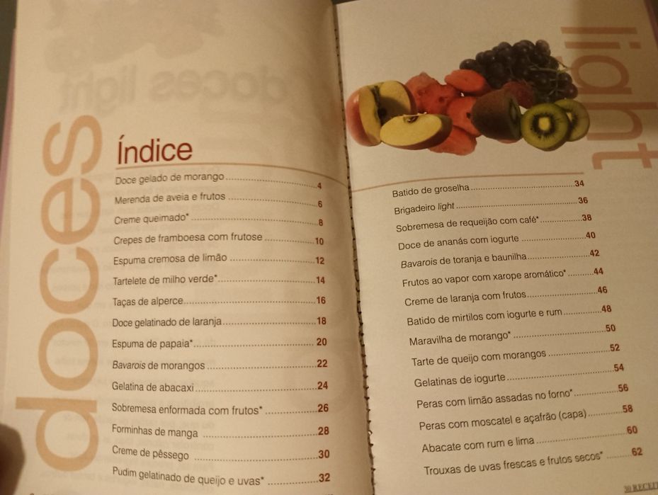 Doces Light	Coleção 30 receitas em 30 minutos		Como Novo!