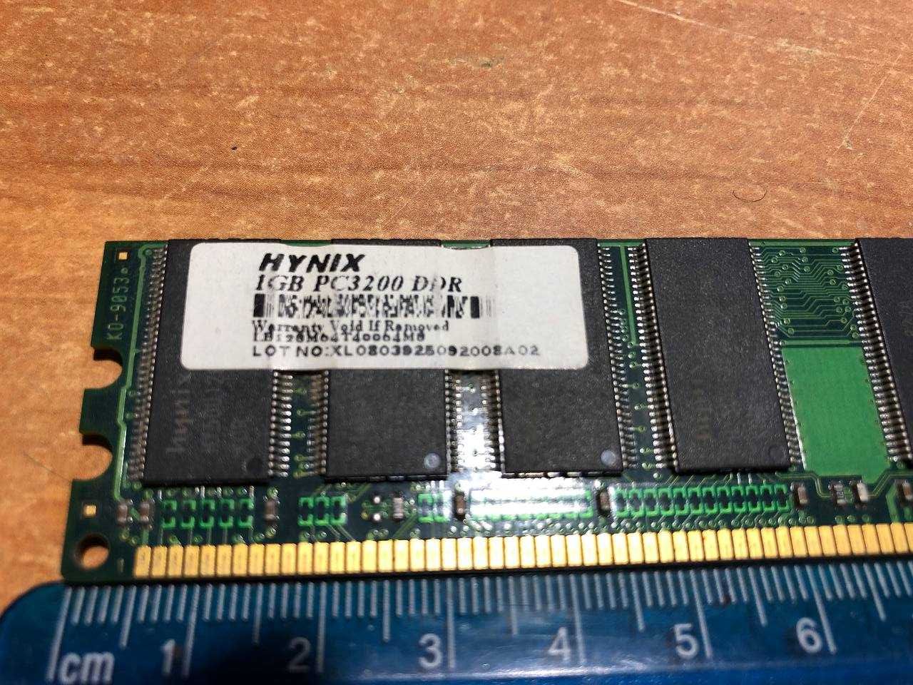 2 плати оперативної пам'яті DDR 1 gb та 500 mb