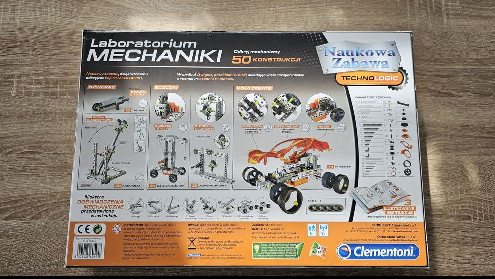 Laboratorium mechaniki Clementoni nowe