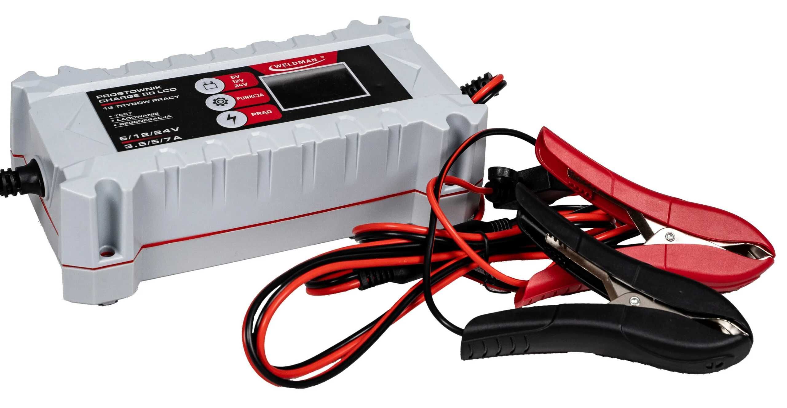 Prostownik Inteligentny WELDMAN CHARGE 80 LCD
