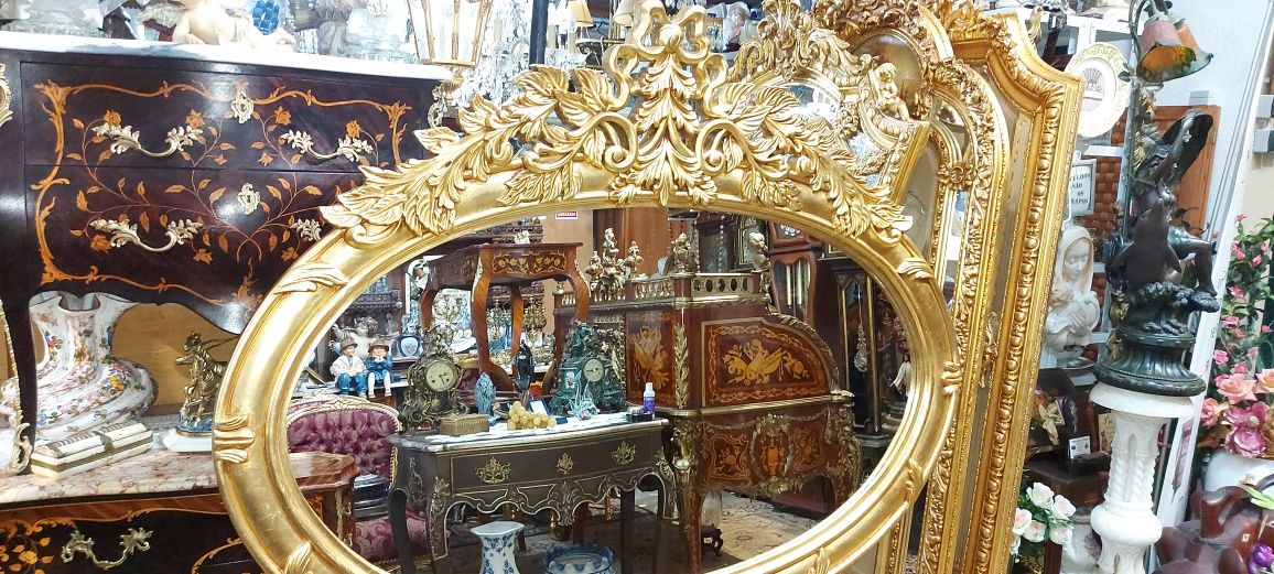 Grandes espelhos(folha d'ouro)