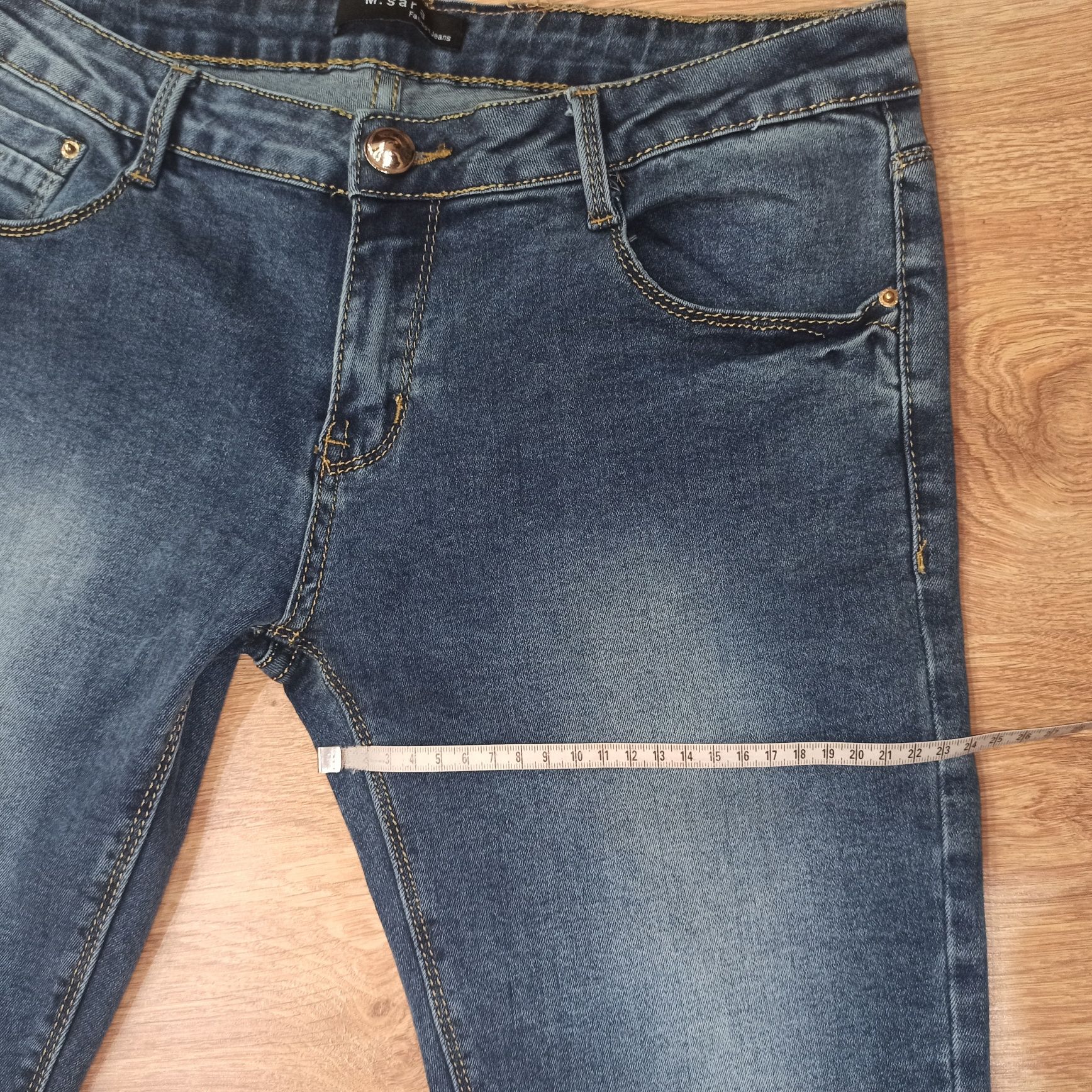 Spodnie jeansowe M'Sara z hawtem r.40