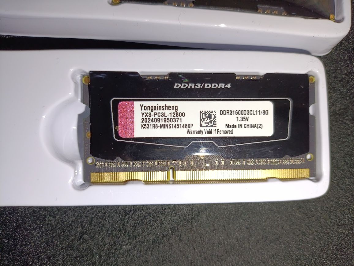 Pamięć RAM Yongxisheng DDR3/DDR4 2x8GB 1600MHz SO-DIMM
