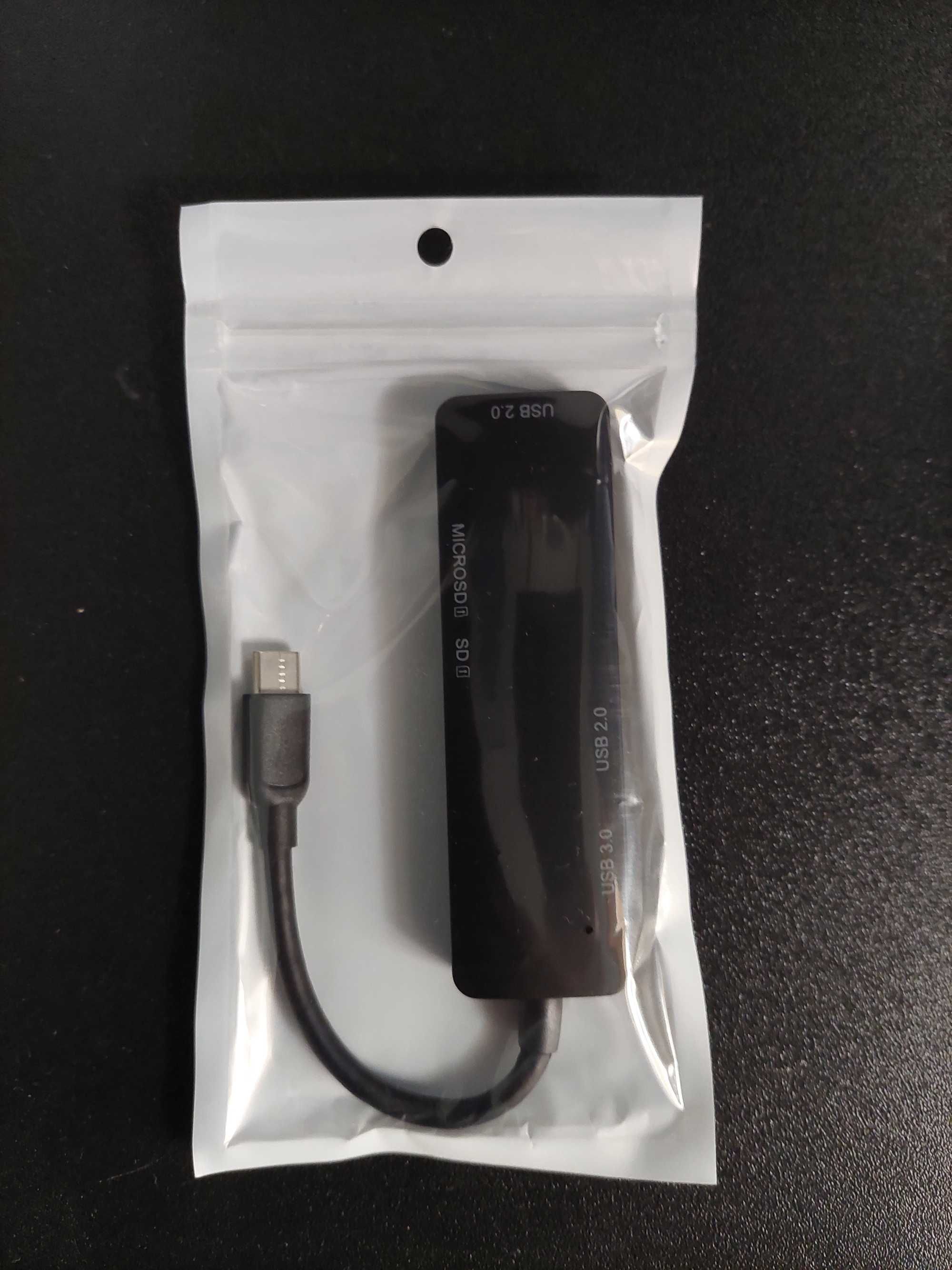USB C HUB 3x portas USB 2.0 1x 3.0 Novo