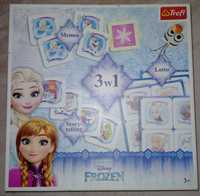 GRY FROZEN KRAINA LODU 3W1 Memory, Lotto, Story-telling