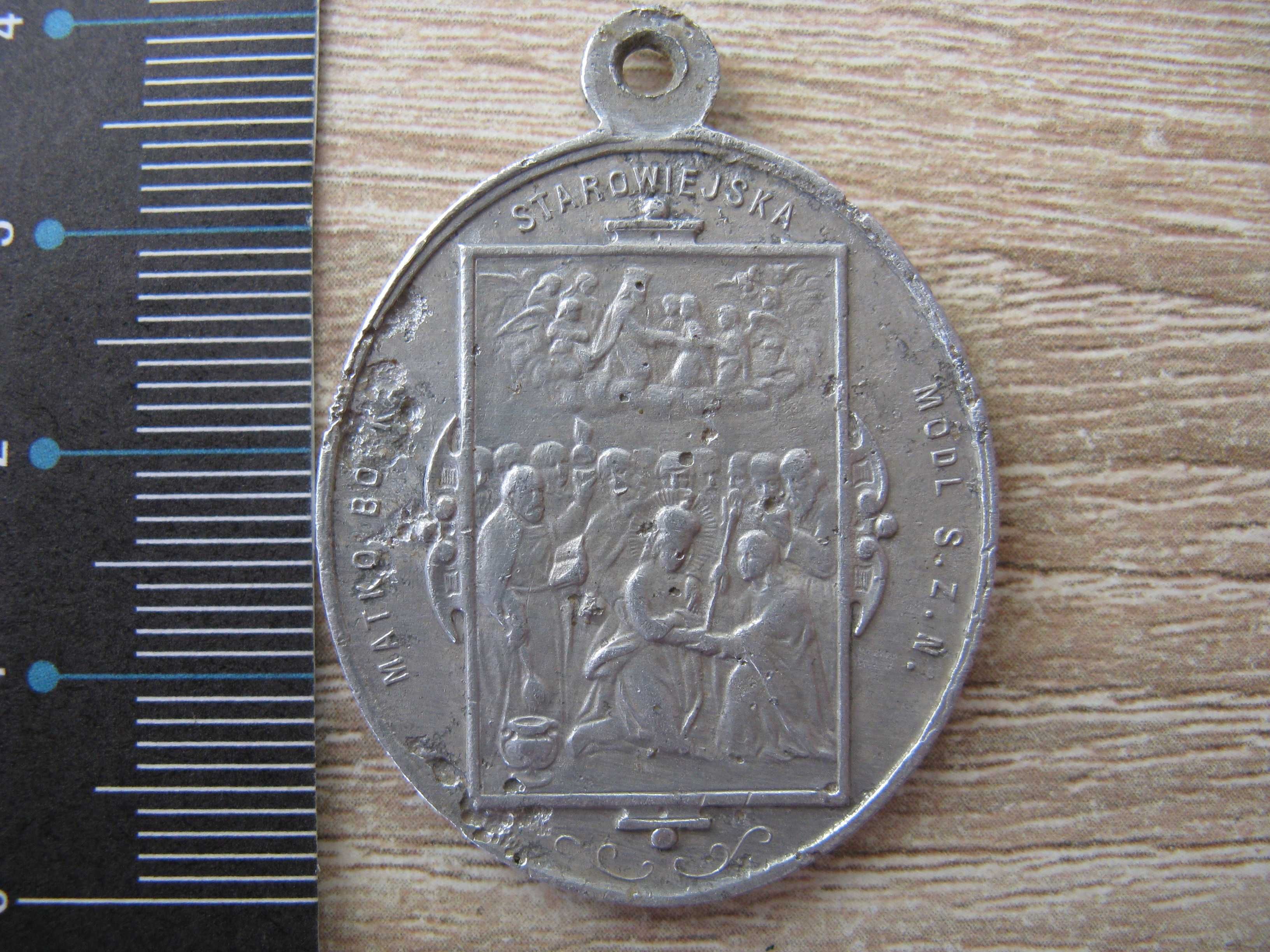 Przedwojenny medalik MB STAROWIEJSKA 1927 rok
