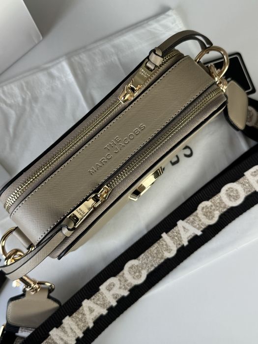 Жіноча сумка Marc Jacobs через плече женская сумка кроссбоди Люкс беж