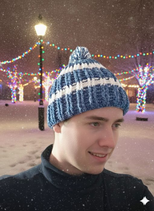 Шапка в'язана ручної роботи