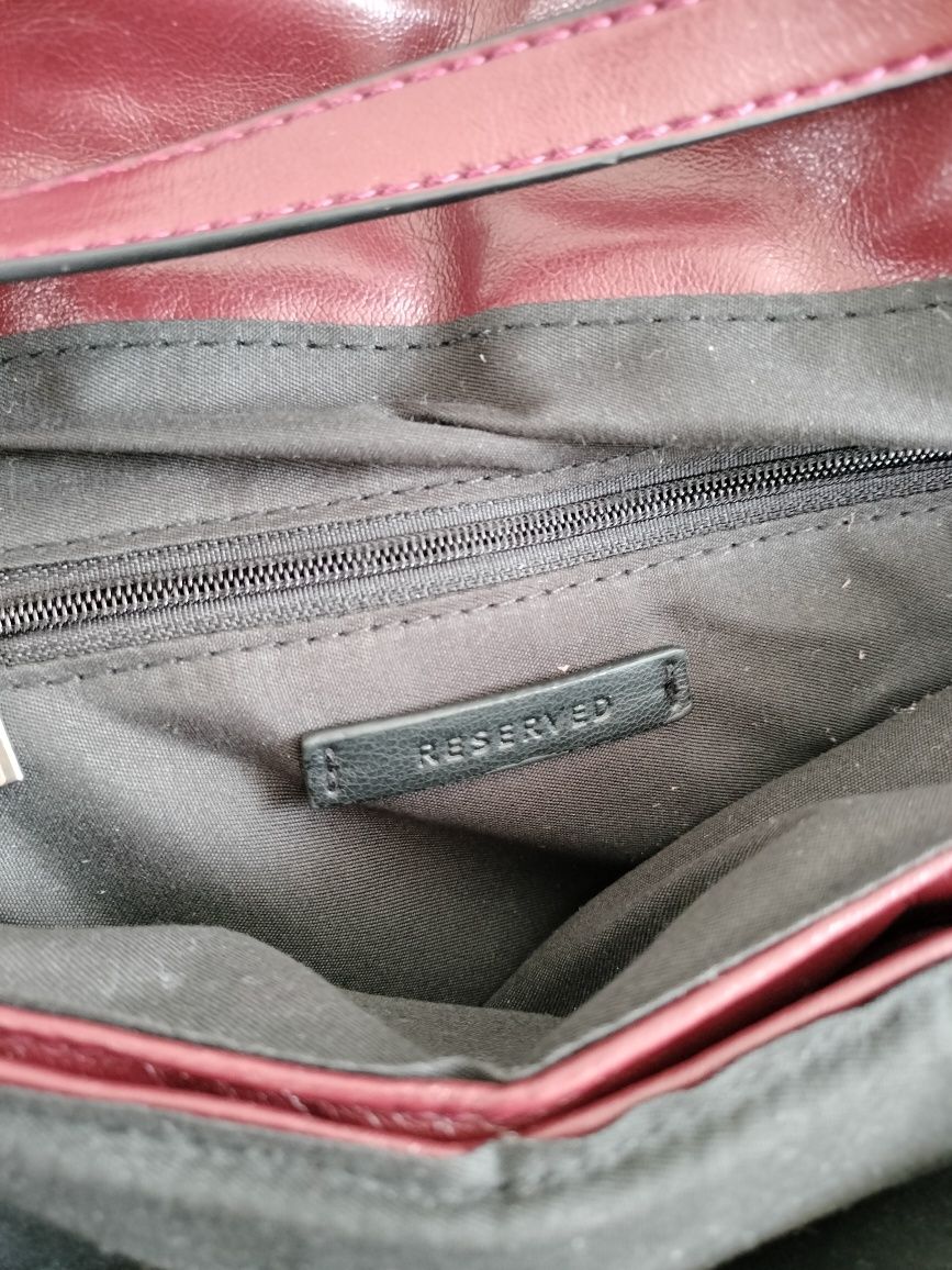 Torebka crossbody Reserved karminowa bordowa