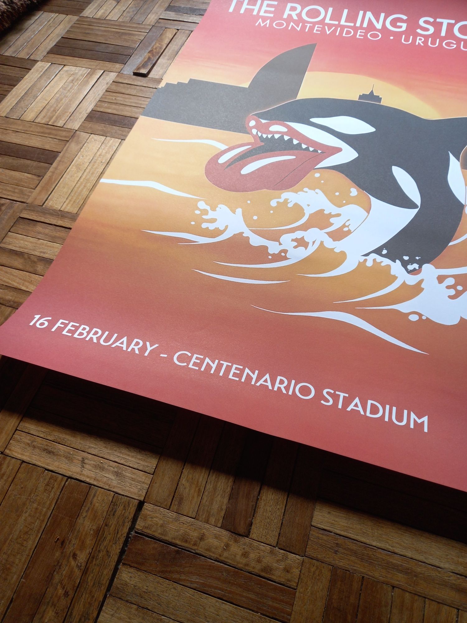 Poster dos Rolling Stones concerto America Latina Olé Tour