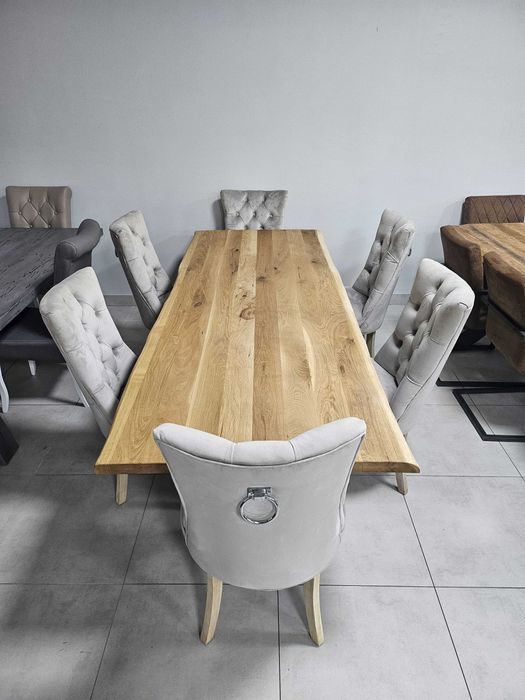 Stół duży dębowy na pająku