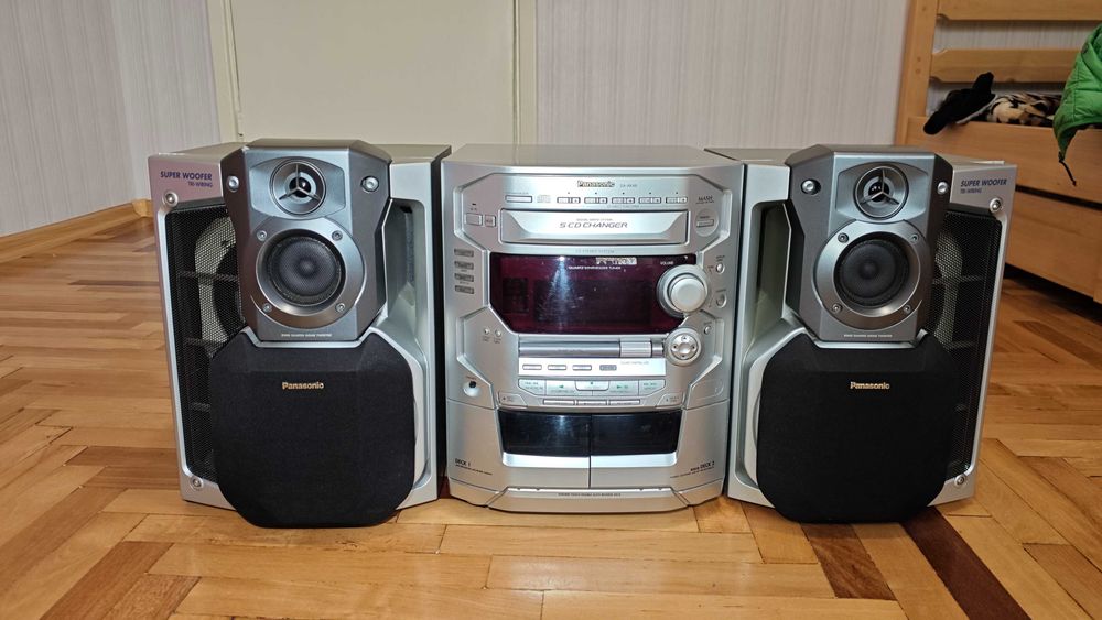 Музичний центр Panasonic sa-ak48 потужний з 2ма сабвуферами по 200ват