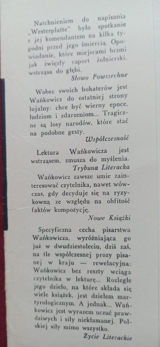 Melchior Wańkowicz "Westerplatte"