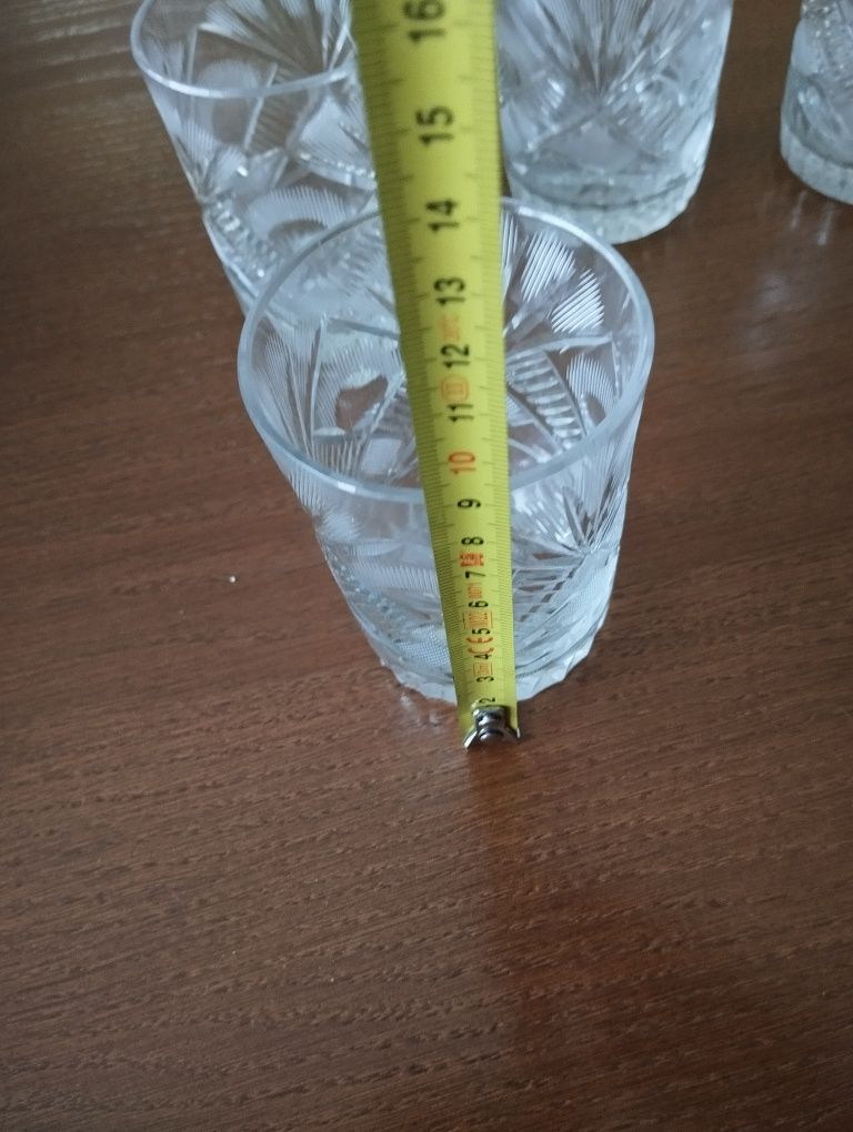 Szklanki kryształowe małe 5 sztuk