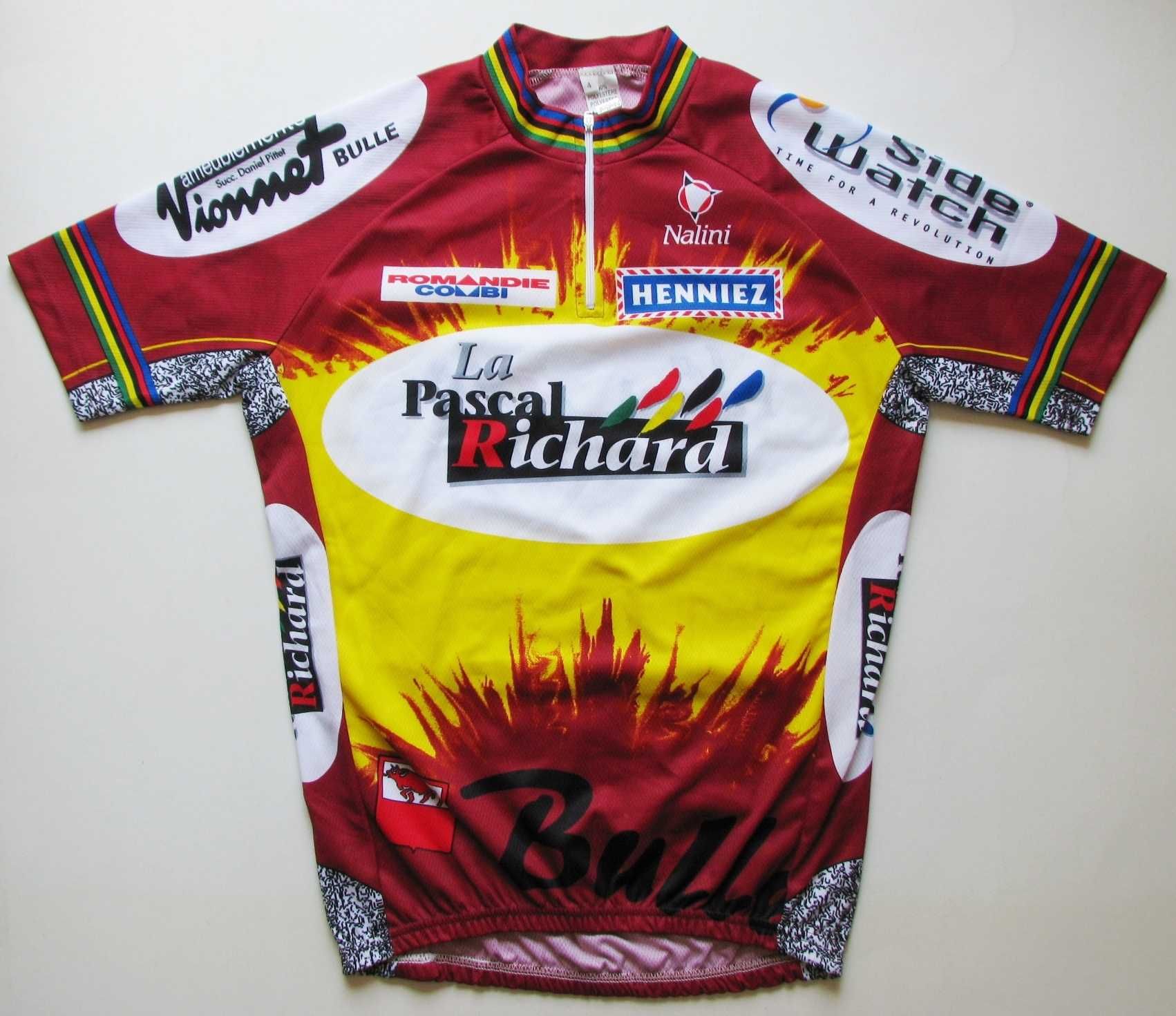 ВелоФутболка NALINI La Pascal Richard 4-M red-brown/yellow/white