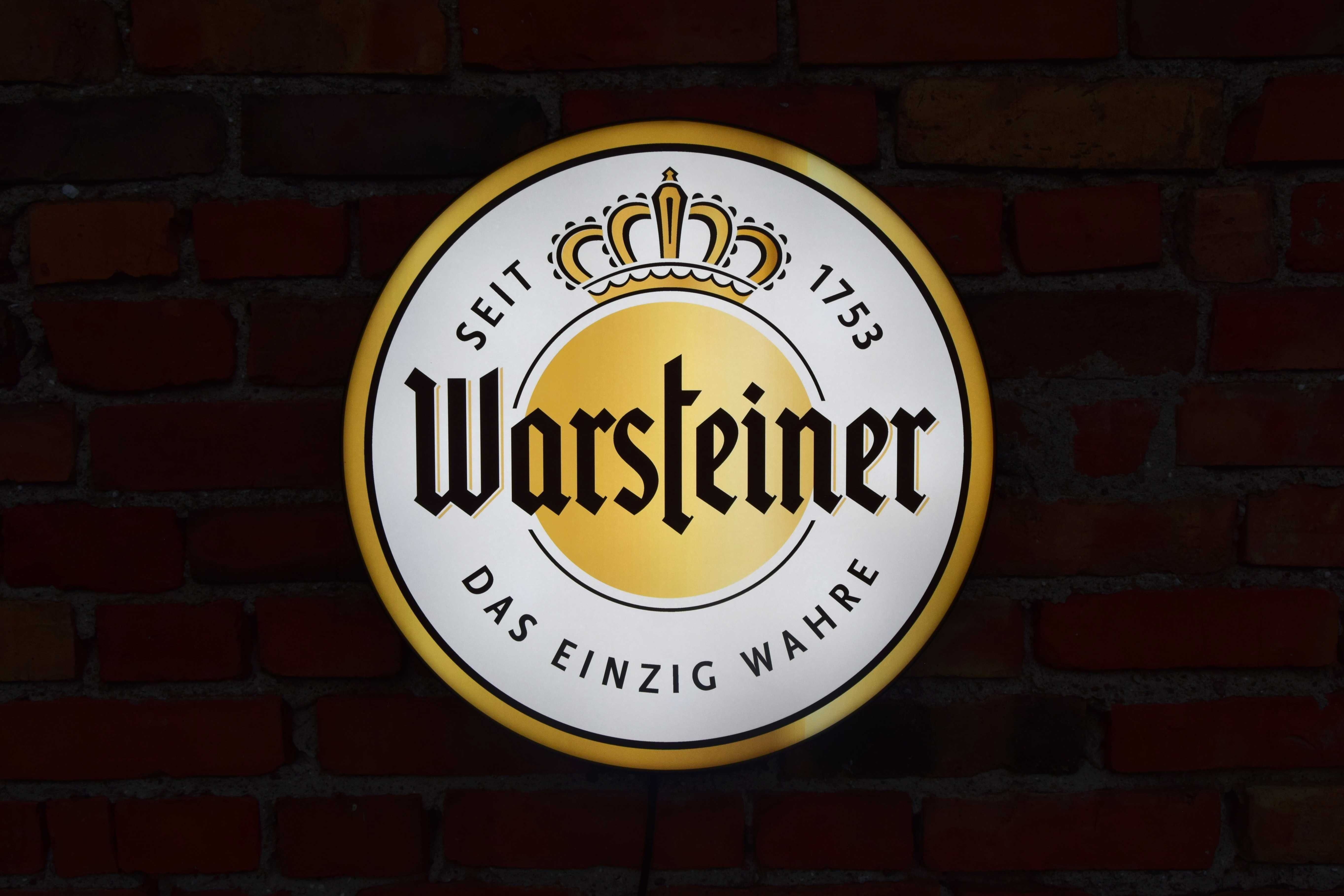 LED Neon WARSTEINER, Logo 3D do Baru, Szyld, Reklama, Baner, Ledon