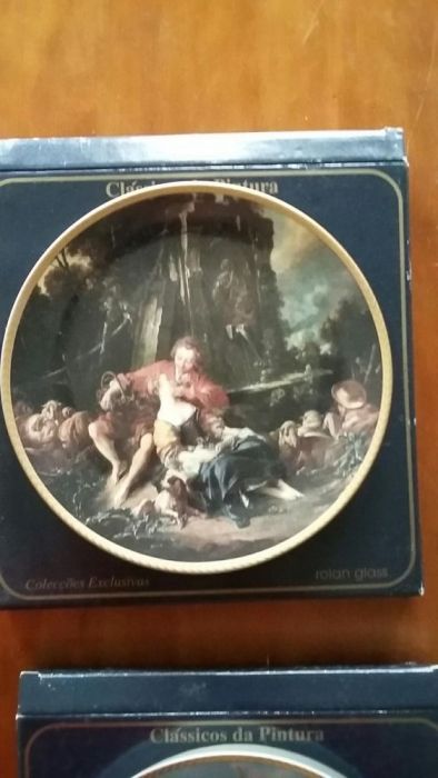 Coleção de 6 Pratos Decorativos de 1997