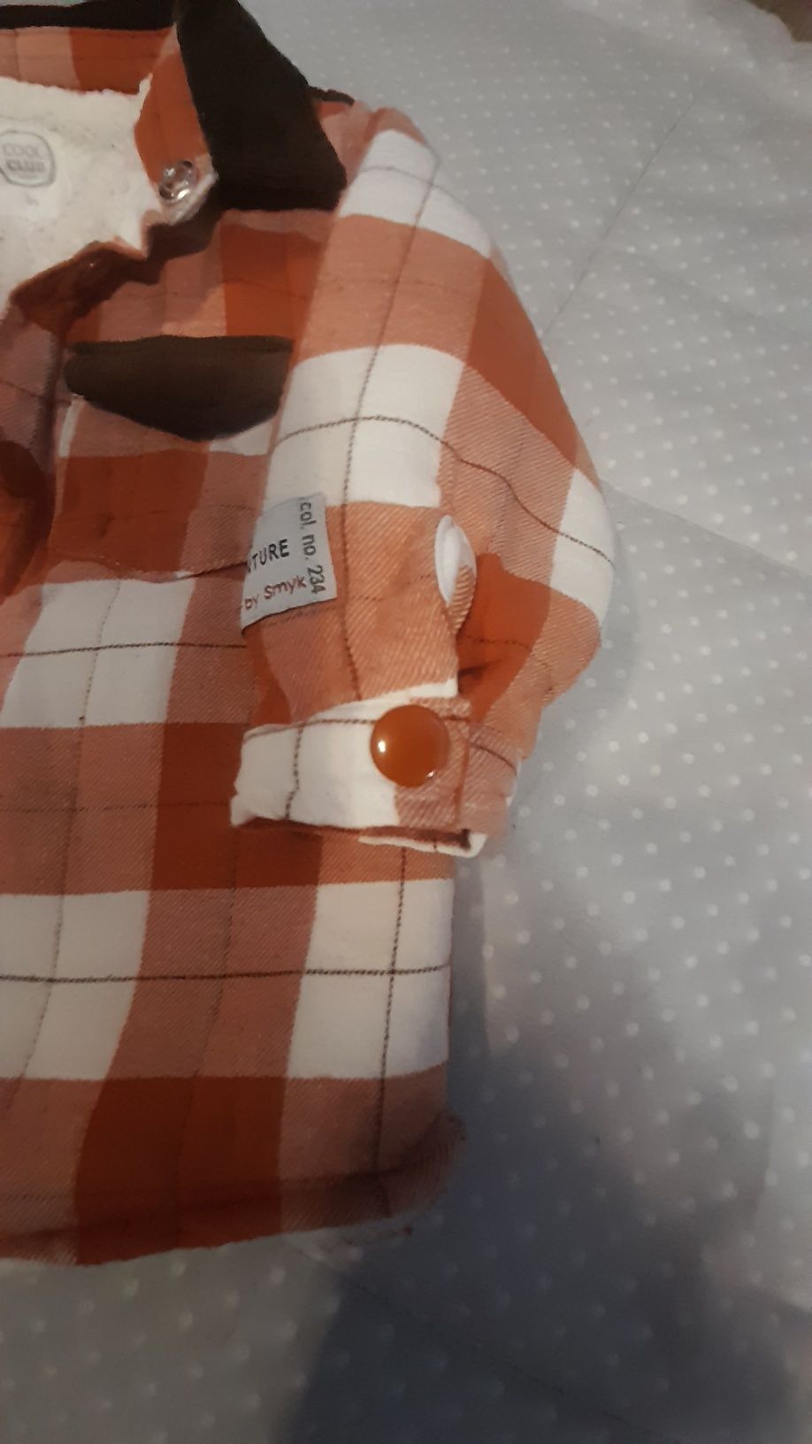 Ciepła bluza kurtka z futerkiem wewnątrz r.86