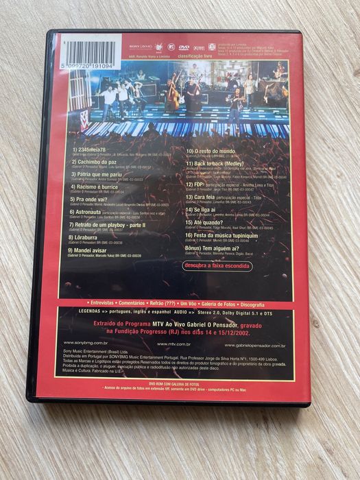 Gabriel o Pensador - Ao vivo DVD