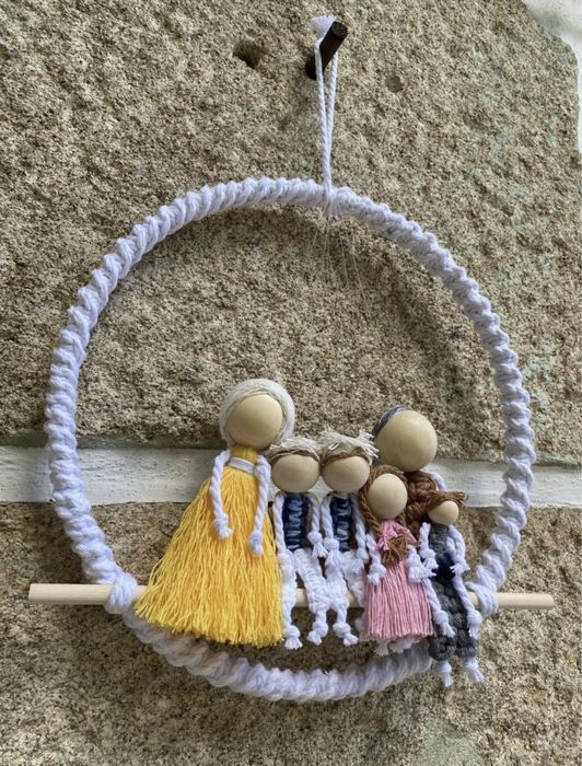 Familia em macrame