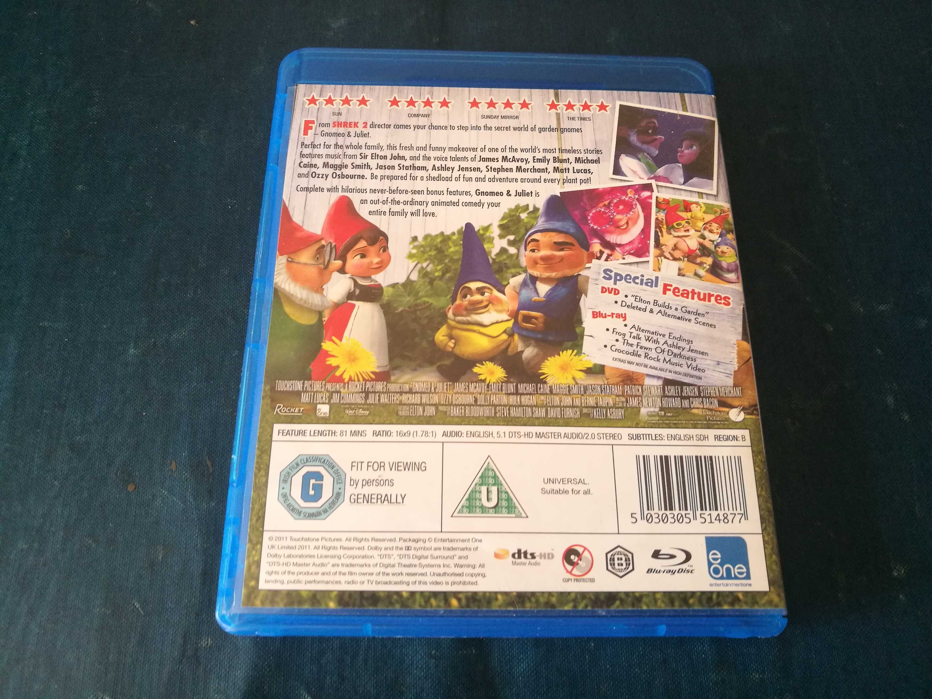 GNOMEO & JULIET BLU-RAY + DVD