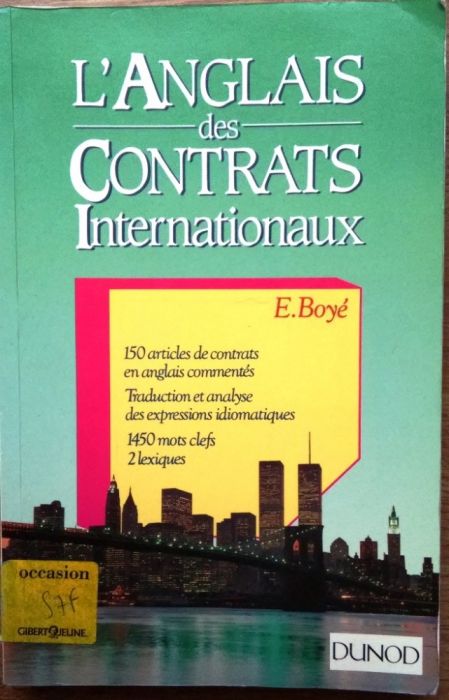Francusko-polski słownik terminologiczny L'anglais des contrats inter