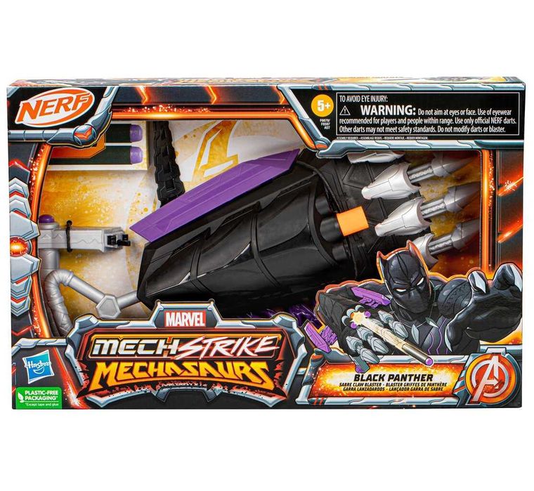 Іграшковий бластер NERF Marvel Mech strike Чорна Пантера (F6597/F6678)